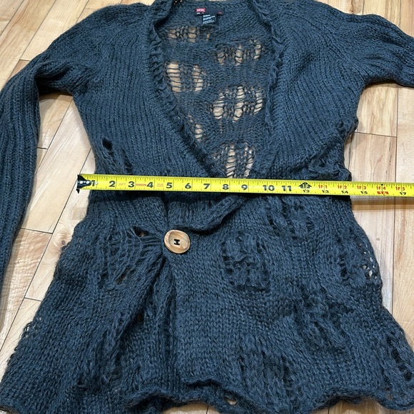 Diesel Open Knit Faux Wrap Sweater - Picture 7 of 8